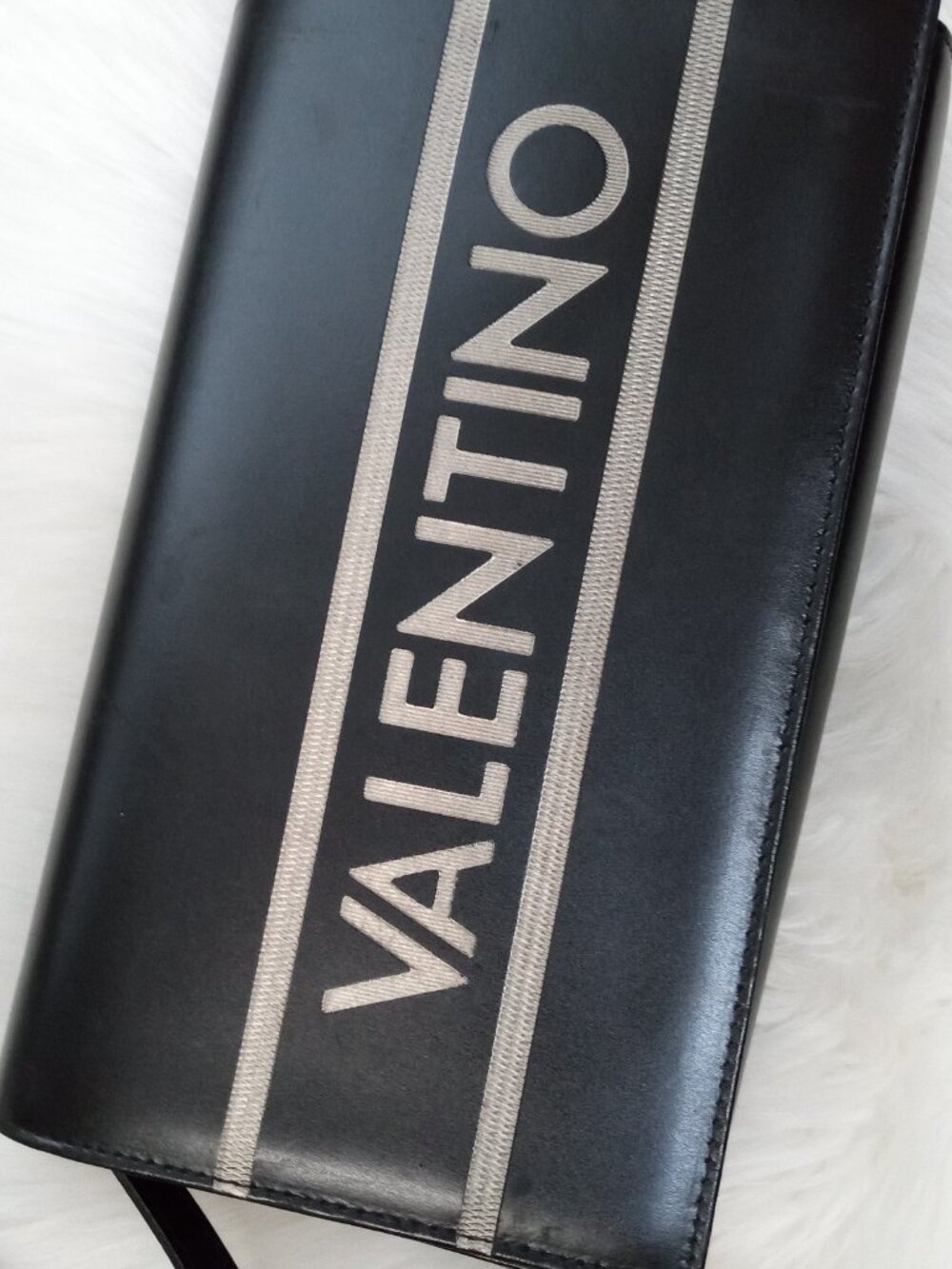 Valentino By Mario Valentino Lena Lavoro Leather Shoulder Bag Women`s Black